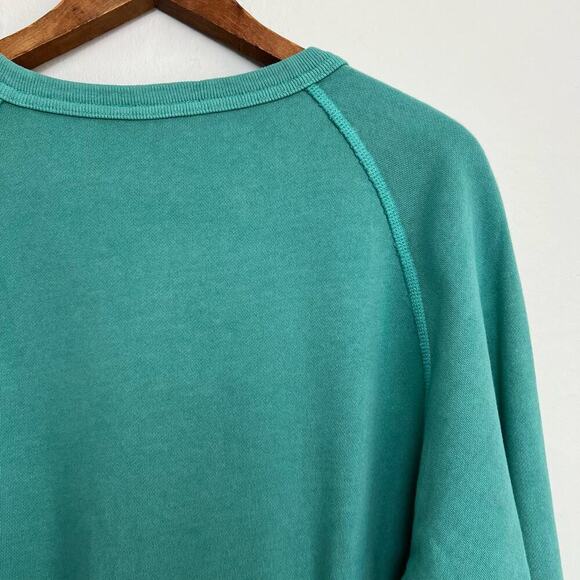 NEW JCrew Cotton Ocean Pearl Myrtle Beach Green Crop Pullover Sweatshirt XS - Picture 11 of 13